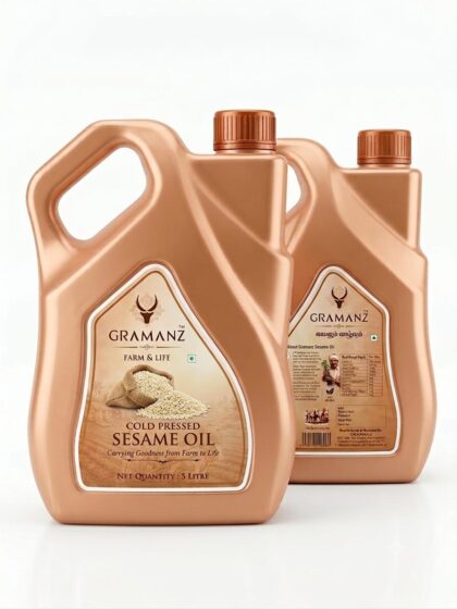 Gramanz Farm & Life Sesame Oil-5 Litres